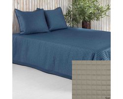 Luxe bedsprei Chicago Taupe - 180x260