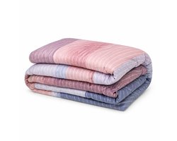 Luxe Bedsprei - Zomerdeken - Deken - Boutis - 180 x 240 cm - 1 persoon - Gematlasseerd - Dubbelzijdig - Ocean