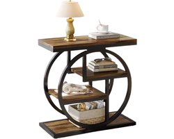 Luxe Bijzettafel Delia - Voor woonkamer of slaapkamer - Nachtkast - Bruin