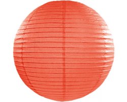 Luxe bol lampion oranje 50 cm