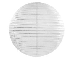 Luxe bol lampion wit 35 cm