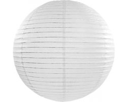 Luxe bol lampion wit 50 cm