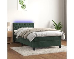Luxe Boxspring met Pocketvering Matras en Verstelbaar Hoofdeinde, Verkrijgbaar in Diverse Kleuren