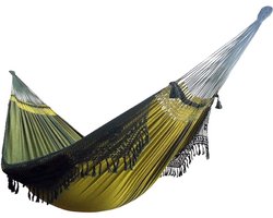 Luxe Braziliaanse hangmat Mares XXL met franjes
