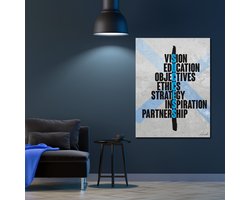 Luxe Canvas Schilderij Success Vision | 100x150 | Woonkamer | Slaapkamer | Kantoor | Muziek | Design | Art | Modern | ** 2CM DIK! **