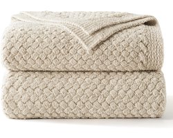 Luxe Chenille Gebreide Plaid - Extreem Zacht en Warm - Grote Woondeken 150x200 cm