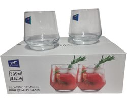 Luxe Dessert- en drinkglazen - 6 Stuks - 385ml - Hoge Kwaliteit