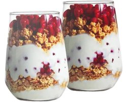 Luxe Dessert- en drinkglazen - 6 Stuks - 410ml - Hoge Kwaliteit