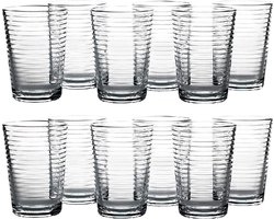 Luxe Drinkglazen - 200ml/20cl - (12 Stuks) - Drinkglas - Limonadeglazen - Glas - Hoogwaardige kwaliteit - Glazenset - Drinkglazen