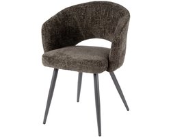 Luxe Eetkamerstoel met Armleuning Set van 2 - Eetkamer Stoelen - Industriële Stoel - Eetafelstoel / Keukenstoel - Eetgroep voor 2 personen - Eetstoelen 2 set - Eet Stoelen