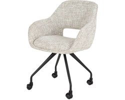 Luxe Eetkamerstoel met Armleuning Set van 2 - Eetkamer Stoelen - Industriële Stoel - Eettafelstoel / Keukenstoel - Eetgroep voor 2 personen - Eetstoelen 2 set - Eet Stoelen