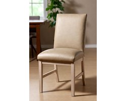 Luxe Eetkamerstoelen Set van 6 – Crème Leren Stoelen met Houten Poten – Moderne Keukenstoelen met Hoge Rugleuning – Comfortabele Design Stoelen voor Eetkamer & Woonkamer Ganeey