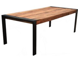 Luxe Eetkamertafel - Rechthoek - 6 tot 8 personen - Massief mangohout - 220x100x79cm - Eettafel