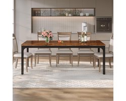 Luxe Eettafel – Bruin – 200x70x75 cm – Industrohome