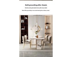 Luxe Eettafel met 6 Stoelen