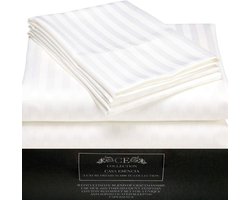 Luxe Egyptisch Katoen Beddengoed Set 1000 Draden Katoenen Strepen Diepe Hoes