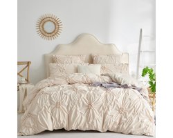 Luxe en Elegante Beddengoedset met Plissé- en Plooiontwerp voor Optimaal Comfort