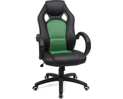 Luxe Ergonomische Gaming Chair Bureaustoel Met Voetsteun & Kantelmechanisme - Lendekussen & Hoofdkussen - Ergonomische Luxe Racing Style Design Game Computer Stoel - Voor Gamen/Kantoor/Thuiswerken - Kunstleer - Zwart/Rood