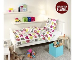 Luxe Flanel Dekbedovertrek 1 persoons Forest Friends