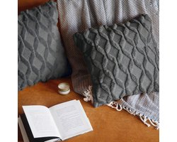 Luxe Fluweelzachte Kussenhoezen 45x45 cm Duo Pak