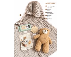 luxe geboorte cadeau voor jongen en meisje, duurzaam, beige