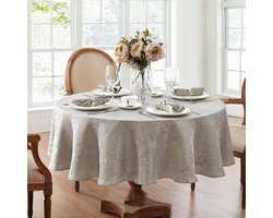 Luxe Geweven Damast Tafelkleed Rechthoekig en Rond