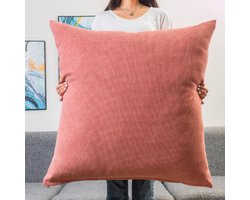 Luxe groot sierkussen, bankrugkussenhoes, extra grote kussenhoes, effen kleur sierkussenhoes, slaapkamer lendenkussen, bedhoofdeinde, rugleuning kussenhoes, groot 65*65cm kussenhoes