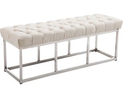 Luxe Halbank Kyle - Stof - Creme 120cm - Bank - Gangbank