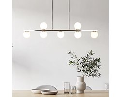 Luxe hanglamp met melkwit glas - Syv