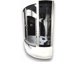 Luxe Hoek-Whirlpool - 150x150 cm - Hydro Massage - Vrijstaand - Novihome