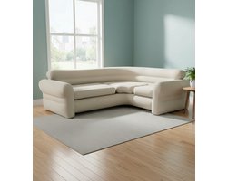 Luxe Hoekbank Beige 4-Zits | House&Garden Comfortabele Moderne Sectional Sofa | Zithoogte 15 cm, Diepte 53 cm, Tot 400 kg Draagvermogen | Ideaal voor Woonkamer en Gezellig Thuis House & Garden