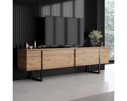 Luxe" houten TV-meubel 180 x 30 x 50 cm - Atlantic Pine