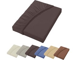 Luxe Jersey Hoeslaken Boxspringbed Waterbed 38 cm Matrashoogte 150x200 Antraciet