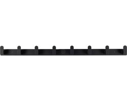 Luxe Kapstok 8 haaks - Mat Zwart - Handdoek rek- Jas rek - Lange kapstok - inclusief bevestigingsmateriaal