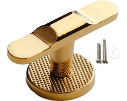 Luxe Kastknop Goud T - Kastknoppen Goud - Deurknopjes Goud voor kast - T- Deurknop Goud - Deurknopjes Goud - Handgreep - Meubelknop Goud - Meubelknoppen Goud - Deurknopjes Goud - Deurknoppen zilver - Ladeknoppen voor deurtjes