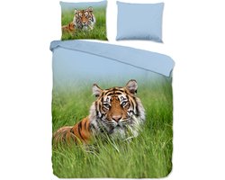 Luxe katoen dekbedovertrek Gaze - tweepersoons (200x200/220) - hoogwaardig en fijn geweven - prachtige dessin