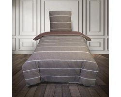 Luxe Katoen Flanel dekbedovertrek Emma Pepper -140x200