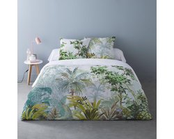 Luxe Katoen Percale Dekbedovertrek Lits-Jumeaux 240 x 220cm Jessamine
