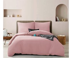 Luxe Katoen Satijn Beddengoed Queen Premium 160x200 cm Poeder Goud Bies