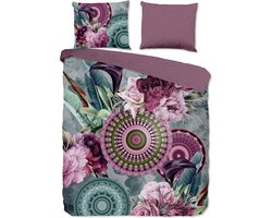 Luxe katoen/satijn dekbedovertrek Ela - 200x200/220 (tweepersoons) - prachtige kleuren - subtiele glans - chique uitstraling - heerlijk zacht en soepel - hoogwaardige kwaliteit - huidvriendelijk en duurzaam - optimale slaapcomfort