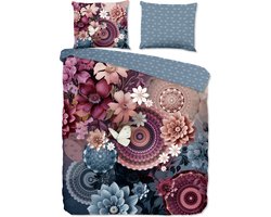 Luxe katoen/satijn dekbedovertrek Lenie - 240x200/220 (lits-jumeaux) - prachtige kleuren - subtiele glans - chique uitstraling - heerlijk zacht en soepel - hoogwaardige kwaliteit - huidvriendelijk en duurzaam - optimale slaapcomfort