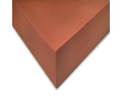 Luxe Katoen/Satijn Eenpersoons Hoeslaken Extra Lang Oranje | 90x210/220| Subtiel Glazend En Zijdezacht | Ademend En Juiste Pasvorm