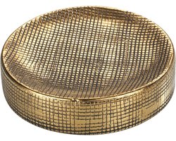 Luxe Keramische Zeepbakje met Gouden Rand - Handgeschilderd - Geschikt voor Badkamer en Gastentoilet