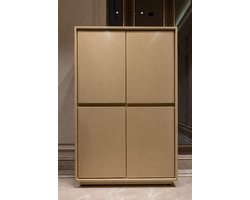 Luxe Kledingkast – Wit – 79x43x180 cm – Industrohome