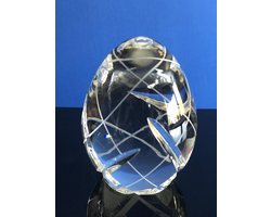 Luxe Kristallen Ei Ornament – Modern Geslepen Design
