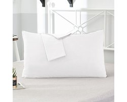 Luxe Kussensloop - Beddengoed - Hoogwaardig Katoen - Ultra Zacht - Wit - 40x70cm - 2 Stuks