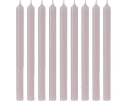 Luxe kwaliteits mooi lange dinerkaarsen 2.1 x 28 cm | Nude | 18 stuks | 10 branduren
