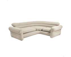 Luxe L-vormige Hoekbank – Beige – Industrohome