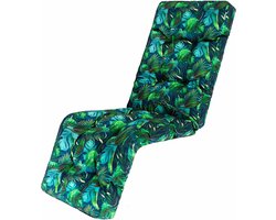 Luxe Ligstoelkussen met Voetensteun - UV-bestendig Tuinkussen in Diverse Kleuren