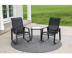 Luxe Loungeset – Weerbestendig – Zwart – Industrohome
